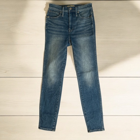 Madewell 10” High Rise Skinny Crop Denim Jeans size 25 NWOT - Picture 1 of 11